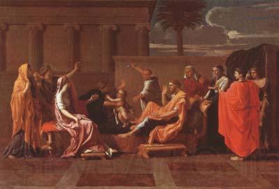 Nicolas Poussin Moses Trampling on the Pharaoh's Crown (mk08)